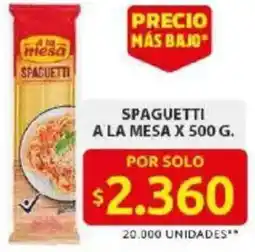 Ara A la mesa spaguetti oferta