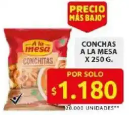 Ara A la mesa conchitas oferta