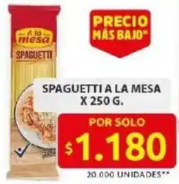 Ara Ala mesa spaguetti oferta