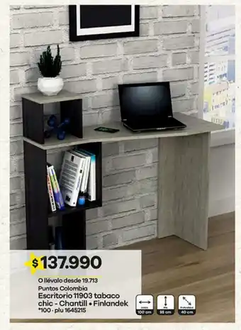 Éxito Escritorio 11903 Tabaco Chic - Chantill Finladek oferta