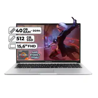 Falabella PORTÁTIL M1502YA-NJ107 AMD RYZEN 7 7730U 40GB RAM 512GB SSD PANTALLA 15.6” FHD oferta