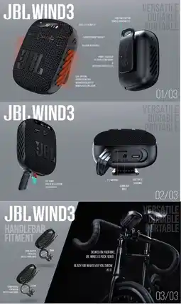 Falabella PARLANTE PORTATIL WIND 3 BLUETOOTH PARA CICLAS, AUTOS, MOTOS oferta