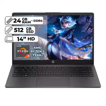 Falabella PORTATIL 245 G10 AMD RYZEN 3 7330U 24GB RAM 512GB SSD PANTALLA 14 HD oferta
