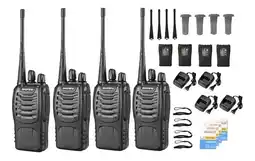 Falabella Radios de comunicacion woki toki boquitoquis x 4 + Audifonos oferta