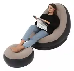 Falabella Sillon Sofá Inflable Portátil Plegable Con Reposapiés oferta