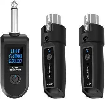 Falabella Sistema Inalámbrico para Micrófono Adaptador 2 Transmisor Receptor UHF oferta
