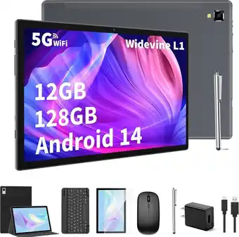 Falabella Tablet Android 14 12GB RAM 128GB ROM 8000mAh+Teclado+Funda+Raton+Lapiz oferta