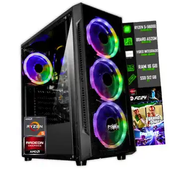 Falabella TORRE GAMER RYZEN 5 5600G/ 16GB RAM /512 SSD/ BOARD A520M oferta