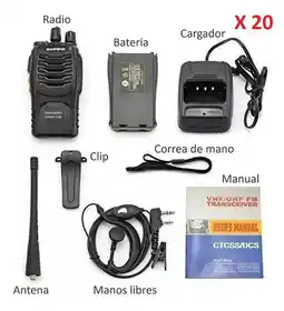 Falabella 20 Radios Woki Toki Comunicacion Boquitoquis Seguridad oferta