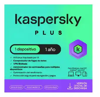 Falabella Antivirus Plus 1 Disp 1 Año + VPN Ilimitada ESD oferta