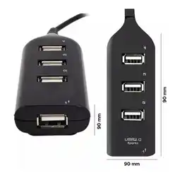 Falabella Hub 2.0 Usb 4 Puertos Extension Multiplicador Adaptador oferta