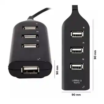 Falabella Hub 2.0 Usb 4 Puertos Extension Multiplicador Adaptador oferta