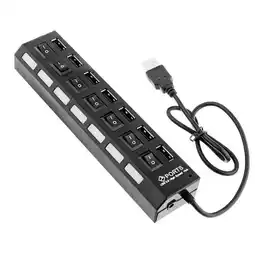 Falabella Hub Multiplicador 7 Puertos Usb 2.0 Interruptor On off oferta