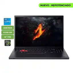 Falabella PORTATIL NITRO LITE - CORE I5 13420H - 16GB RAM - 512GB SSD - 16 WUXGA - RTX 3050 6GB GDDR6 oferta