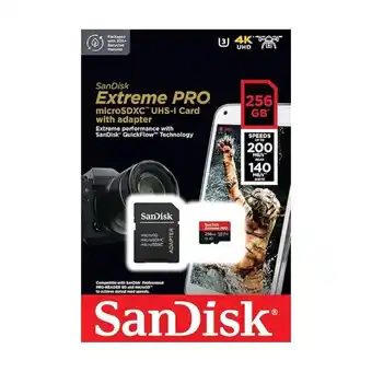 Falabella Micro SD 256GB Extreme PRO U3 4K 200MBs oferta
