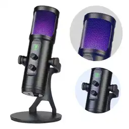 Falabella Micrófono USB RGB para Grabación y Streaming en PC y Consolas oferta