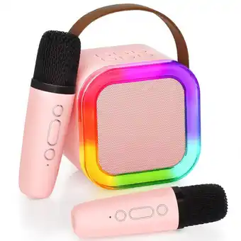 Falabella Parlante Altavoz Bluetooth Portátil Karaoke 2 Micrófonos oferta