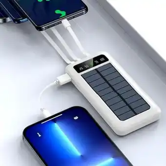 Falabella Cargador Power Bank Portatil 4 En 1 Carga Solar 20000 Mah oferta