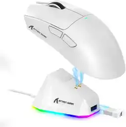 Falabella Mouse Gamer Attack x11 RGB con puesto de carga 22.000 DPI Blanco oferta