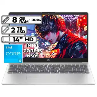 Falabella PORTATIL 14-EP0002LA INTEL CORE I3-N305 8GB RAM 2TB SSD PANTALLA 14 HD LED oferta