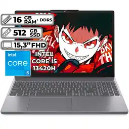 Falabella PORTÁTIL SLIM 3 15IRH10 INTEL CORE I5-13420H 16GB RAM 512GB SSD 15.3" FHD WUXGA oferta