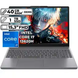 Falabella PORTÁTIL SLIM 3 15IRH10 INTEL CORE I7-13620H 40GB RAM 1TB SSD 15.3 FHD WUXGA oferta