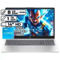 Falabella PORTATIL 14-EP0002LA INTEL CORE I3-N305 8GB RAM 1TB SSD PANTALLA 14 HD LED oferta