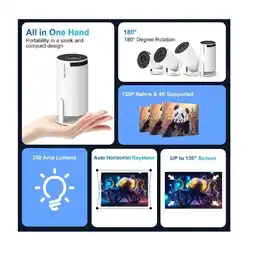 Falabella Video Beam Proyector HD Wi Fi Usb Bluetooth Cine en Casa oferta