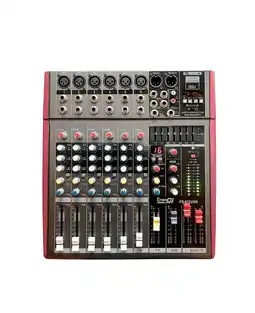 Falabella Consola amplificada 560W 6 canales PS-612USB Negro oferta