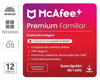 Falabella Antivirus Premium Familia Disp Ilimitados 1 Año ESD oferta