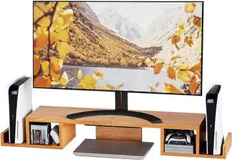 Falabella Base Elevador En Madera Para Monitor Soporte Portátil Laptop oferta