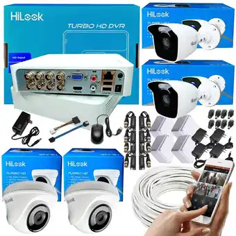 Falabella KIT CAMARAS DE SEGURIDAD 1080P DVR 8 CH + 4 CAMARAS CCTV oferta