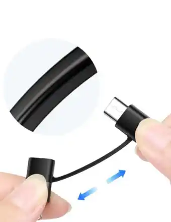 Falabella Cable 2 En 1 De Carga Rápida Para iPhone y Tipo C 60w Uso Rudo oferta