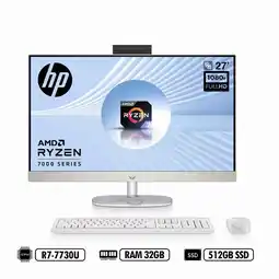 Falabella AIO 27-cr0011la FHD IPS AMD Ryzen 7-7730U RAM 32GB DDR4 512GB SSD Blanco W11 oferta