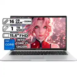 Falabella PORTÁTIL X1502VA-NJ893 INTEL CORE I7-13620H 16GB RAM 1TB SSD 156 FHD COOL SILVER oferta