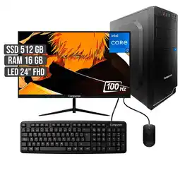 Falabella COMPUTADOR INTEL CORE I7-12700 SSD 512GB RAM 16GB LED 24 FHD oferta