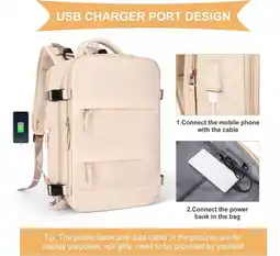 Falabella Maleta De Mano Amazon Para Cabina Viajera Bolsillo Zapatos beige oferta