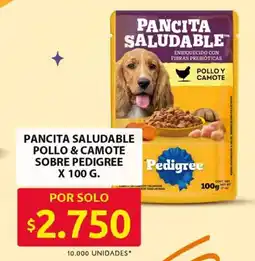 Ara Pedigree pancita saludable pollo & camote oferta