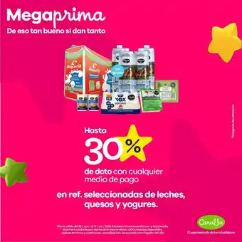 Carulla En ref. seleccionadas de leches, quesos y yogures oferta
