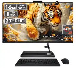 Falabella TODO EN UNO 3 27ALC6 RYZEN 7-7730U 16GB RAM 1TB SSD PANTALLA 27″ FHD LED oferta