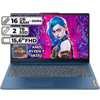Falabella PORTÁTIL SLIM 3 15ABR8 AMD RYZEN 7-5825U 16GB RAM 2TB SSD 15.6″ FHD oferta