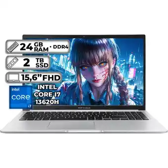 Falabella PORTÁTIL X1502VA-NJ893 INTEL CORE I7-13620H 24GB RAM 2TB SSD 156 FHD COOL SILVER oferta
