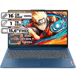 Falabella PORTÁTIL SLIM 3 15ABR8 AMD RYZEN 7-5825U 16GB RAM 1TB SSD 15.6″ FHD oferta