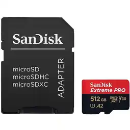 Falabella Micro SD 512GB Extreme PRO U3 4K 200MBs oferta