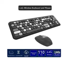 Falabella Combo Teclado Mouse Multicolores Teclas Silenciosas Moffi oferta