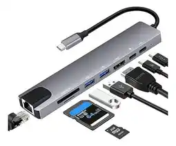 Falabella HUB - MULTIPUERTO USB TIPO C Y USB A - 8 EN 1 oferta