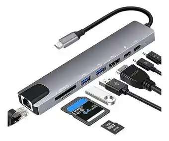 Falabella HUB - MULTIPUERTO USB TIPO C Y USB A - 8 EN 1 oferta