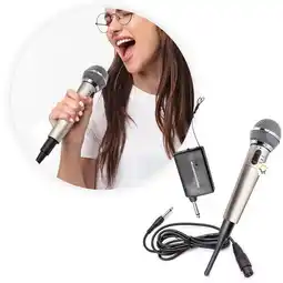 Falabella Micrófono inalámbrico dinámico karaoke vocal at309 oferta