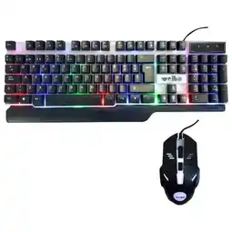 Falabella Combo teclado y mouse gamer wb 550 luces cable 150cm trae ñ oferta