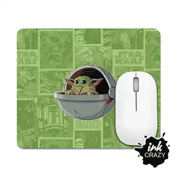 Falabella Mouse Pad Baby Yoda Comic oferta